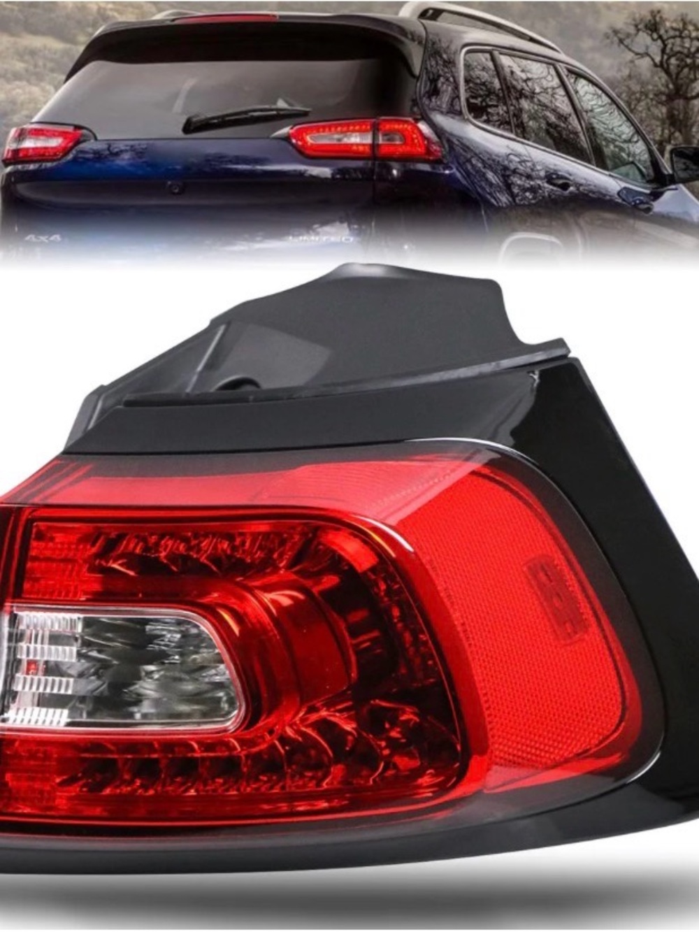 Tail Light Assembly Outer Compatible with Jeep Cherokee 2014-2018